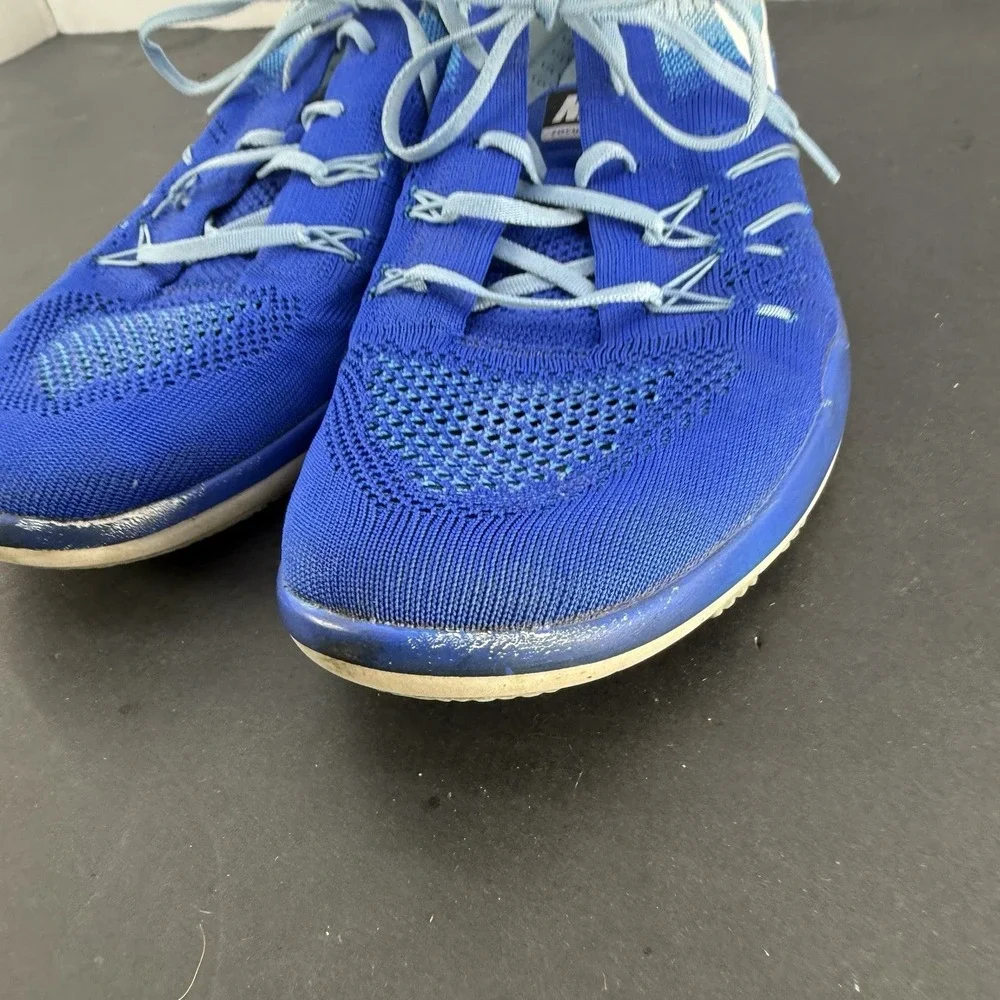Nike Free TR Focus Flyknit Women's 11 Blue Running Training Shoes 844817-401 - Picture 10 of 14